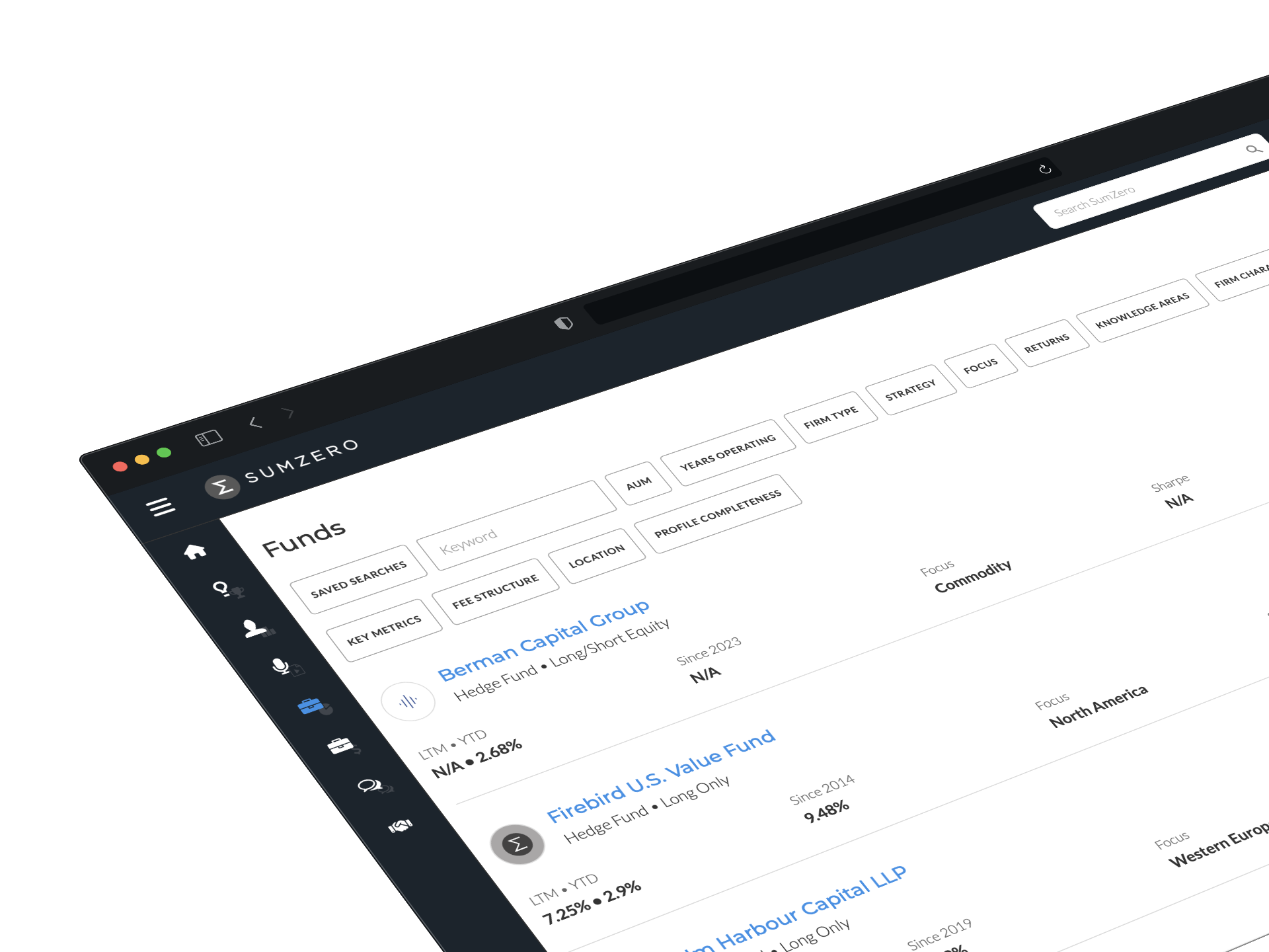 View hundreds of funds on SumZero's Cap Intro platform and only work with ones that are the best fit for your organization.